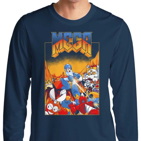 Mega Doom - Long Sleeve T-Shirt Cheap - Image 3