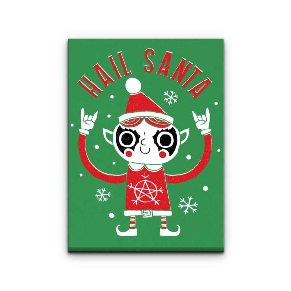 Santa Worship - Canvas Print on Sale