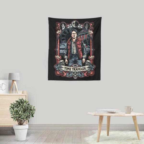The Time Traveler - Wall Tapestry Hot on Sale - Image 3