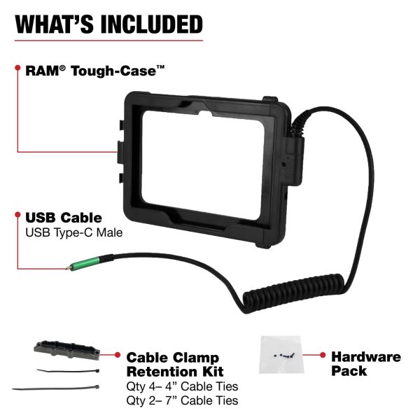 RAM-TC-SAM54CU RAM Tough-Case™ for Tab Active Pro and Active4 Pro – Type-C Male USB Supply - Image 4