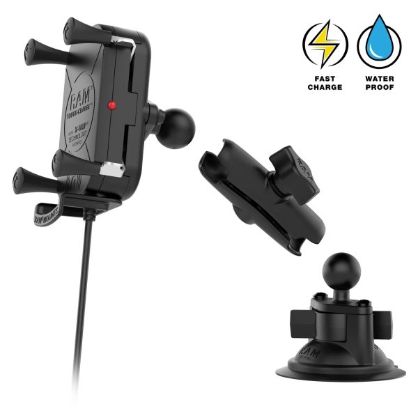 RAM-B-166-UN12W-1 RAM Mount Tough-Charge™ 15W Wireless Charging Suction Cup Mount Supply - Image 4